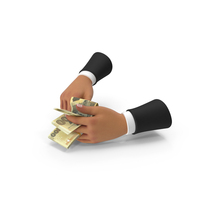Counting Zimbabwe 100 Dollars Money Notes Hand Hold PNG & PSD Images