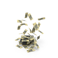 Zimbabwe 100 Dollars Falling Graduation Cap Study PNG & PSD Images