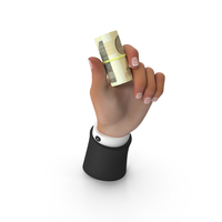 Zimbabwe 100 Dollars Roll Holding Hand PNG & PSD Images