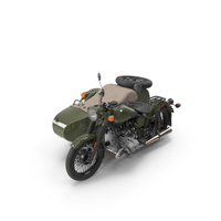 Vintage Motorcycle with Sidecar PNG & PSD Images