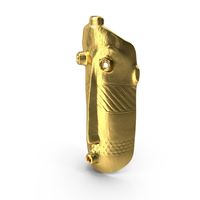 African Congo Mask 7 Gold PNG & PSD Images