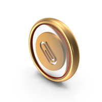Pin Coin Web Icon Symbol Glass Coin PNG & PSD Images