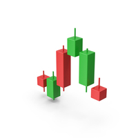 Colorful Candlestick Chart PNG & PSD Images