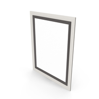 minimalist double layer picture frame with white and black border PNG & PSD Images