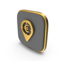 Euro Bank Location Square Coin PNG & PSD Images