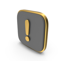 Exclamation Mark Square Coin PNG & PSD Images