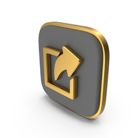 External Link Square Coin PNG & PSD Images