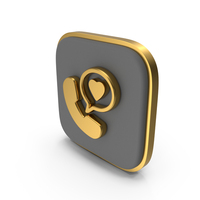 Favorite Call Square Coin PNG & PSD Images