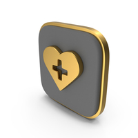 Favorite Heart Square Coin PNG & PSD Images