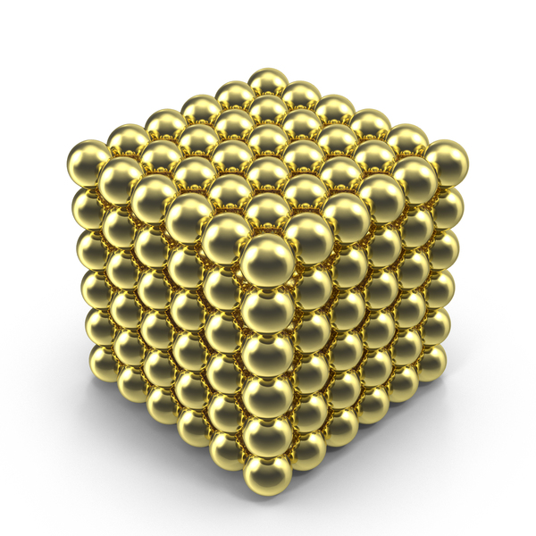 Golden NeoCube PNG & PSD Images