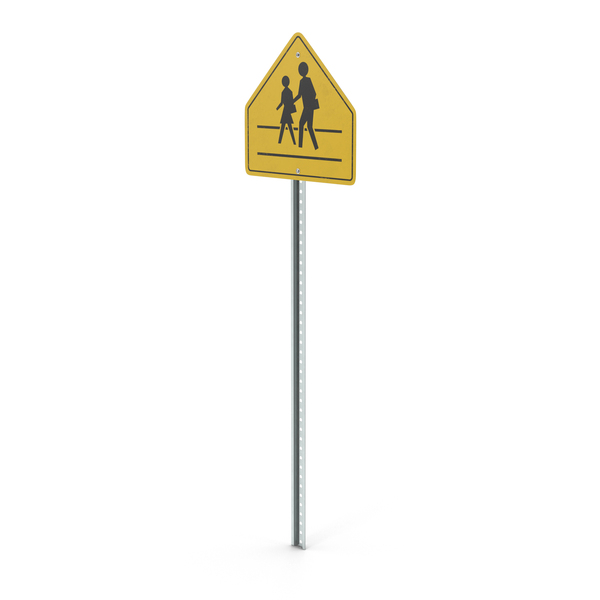 School Crossing Sign PNG & PSD Images