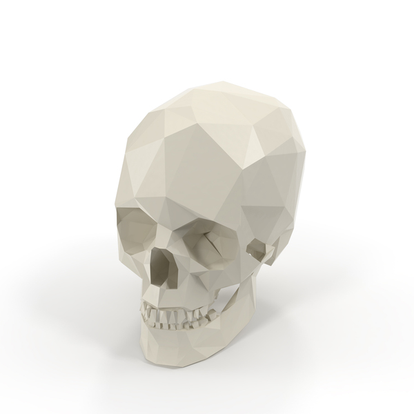 Low Poly Skull PNG & PSD Images