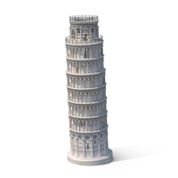 PISA PNG和PSD图像的倾斜塔