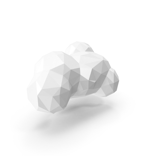 Low Poly Cloud PNG & PSD Images
