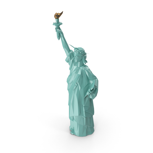 Low Poly Statue of Liberty PNG & PSD Images