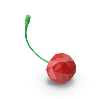 Low Poly Cherry PNG & PSD Images