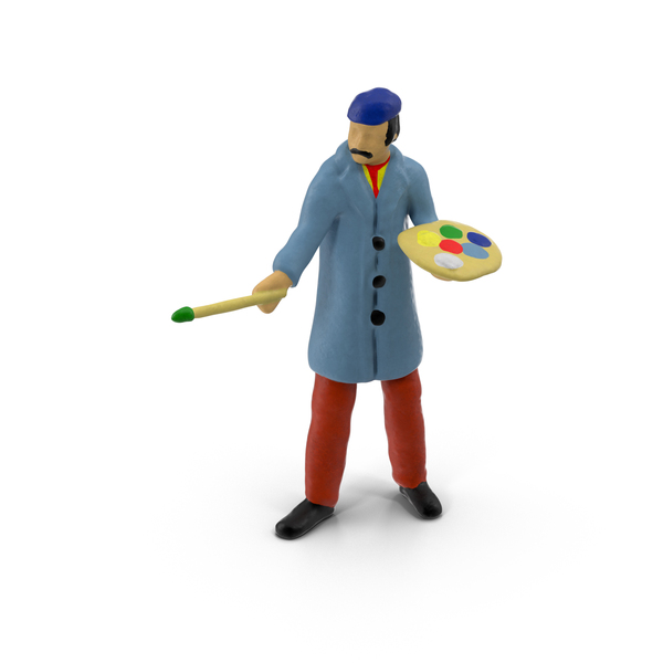 Miniature Toy Artist PNG & PSD Images