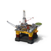 石油钻机PNG和PSD图像