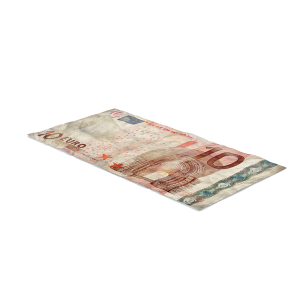 10 Euro Bill Distressed PNG & PSD Images
