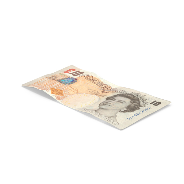 英文钞票：10磅注意PNG和PSD图像
