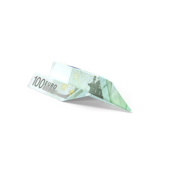 100 Euro Bill Paper Airplane PNG & PSD Images 100 Euro Bill Paper Airplane PNG & PSD Images