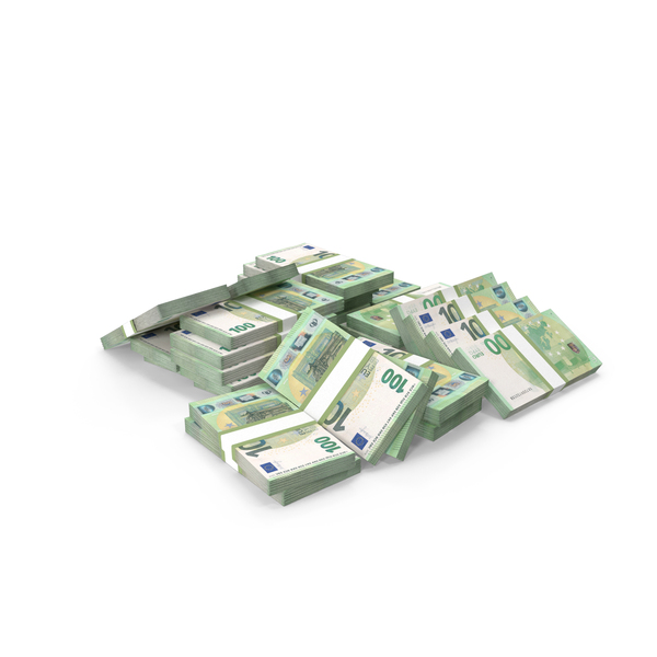 Banknote: 100 Euro Money Lots Arranged PNG & PSD Images