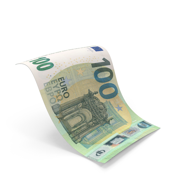 Banknote: 100 Euro Money Note Falling PNG & PSD Images