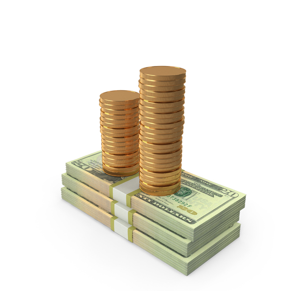One Bill: 100 Percent US 20 Dollar Money Notes With Gold Coins PNG & PSD Images One Bill: 100 Percent US 20 Dollar Money Notes With Gold Coins PNG & PSD Images