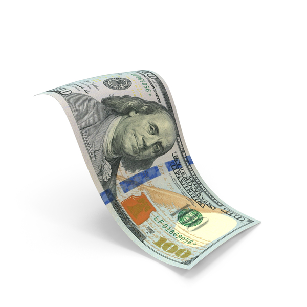 Currency: 100 US Dollar Money Note Falling PNG & PSD Images