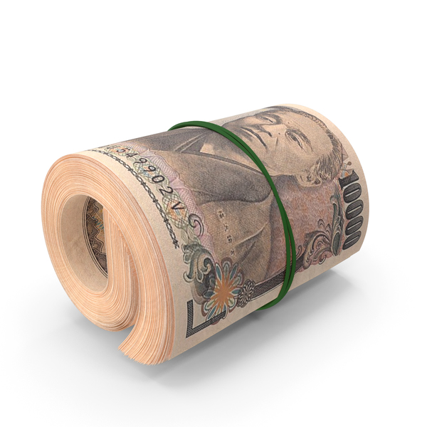 10000 Japanese Yen Banknote Roll PNG & PSD Images 10000 Japanese Yen Banknote Roll PNG & PSD Images