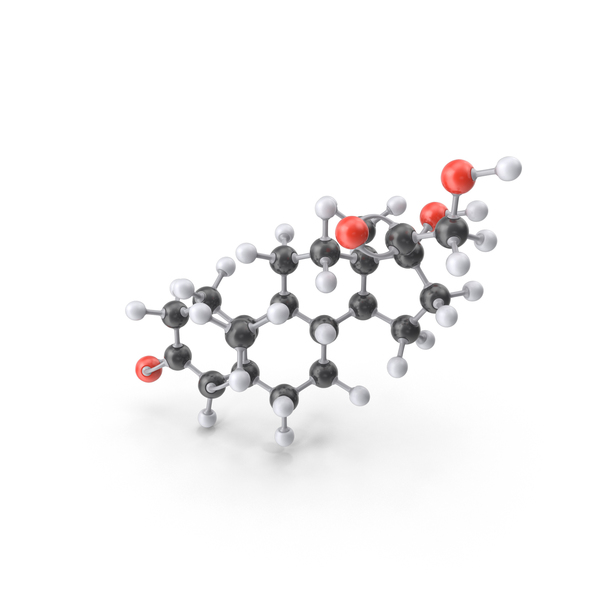 11-Deoxycortisol Molecule PNG & PSD Images