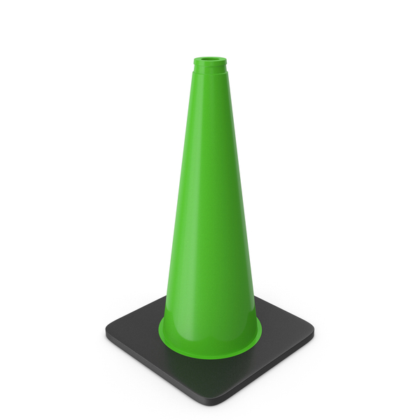 Cones: 18 Inch Traffic Cone, Black Base Green PNG & PSD Images Cones: 18 Inch Traffic Cone, Black Base Green PNG & PSD Images