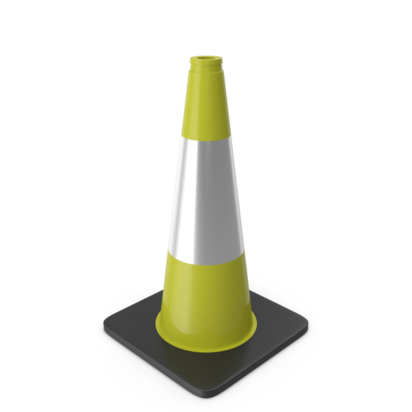 Cones: 18 Inch Traffic Cone With Reflector, Black Base Yellow PNG & PSD Images Cones: 18 Inch Traffic Cone With Reflector, Black Base Yellow PNG & PSD Images