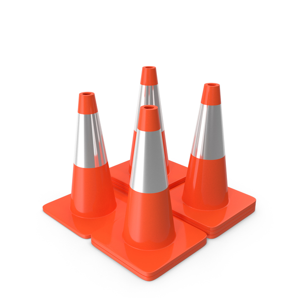 Cones: 18 Inch Traffic Cone With Reflector PNG & PSD Images Cones: 18 Inch Traffic Cone With Reflector PNG & PSD Images