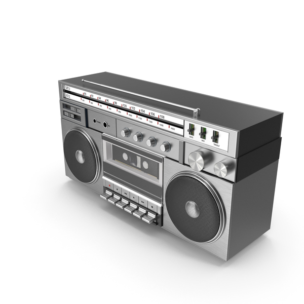 Personal: 1980S-Style Portable Boombox AM/FM Radio Cassette Player PNG & PSD Images