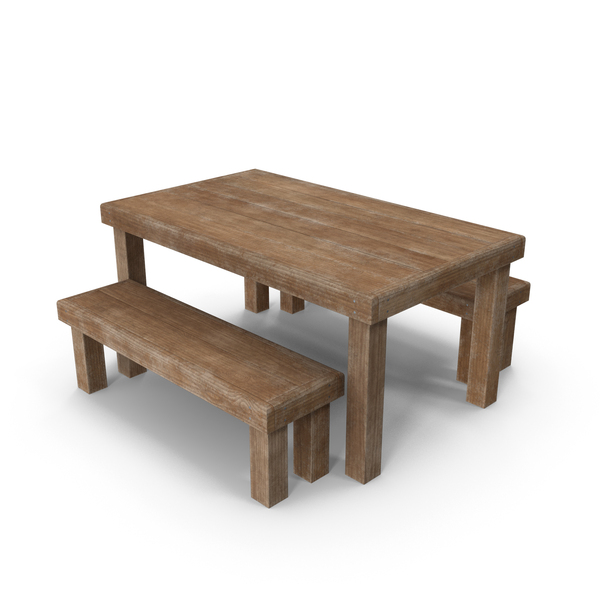 Dining: 19th Century Table with Benches PNG & PSD Images Dining: 19th Century Table with Benches PNG & PSD Images