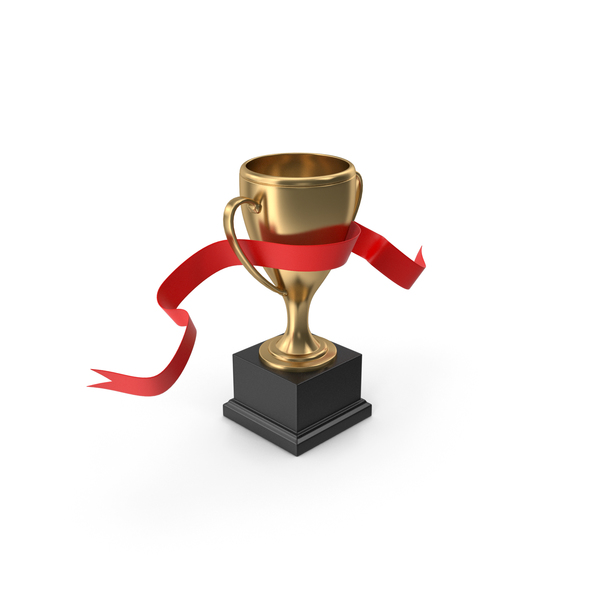 Trophy: 1st Place Gold Cup With Red Ribbon PNG & PSD Images Trophy: 1st Place Gold Cup With Red Ribbon PNG & PSD Images