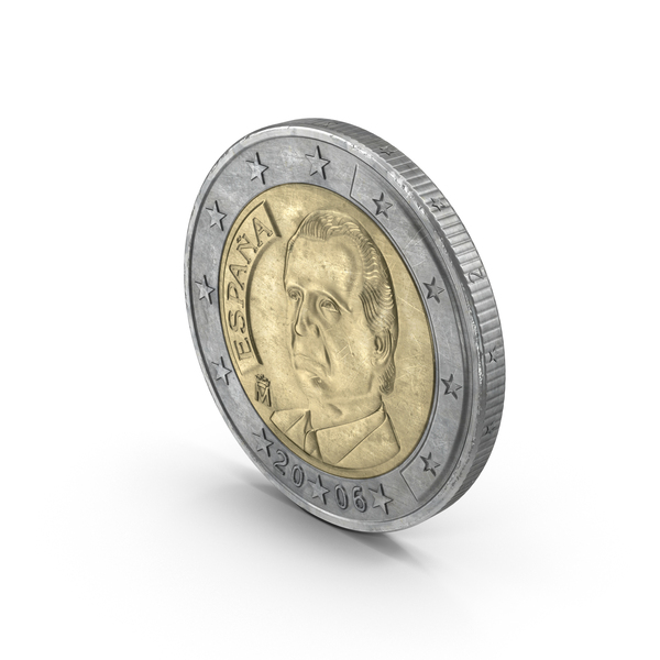 2欧元硬币PNG和PSD图像