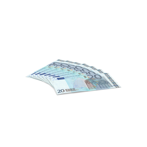 Banknote: 20 Euro Bill PNG & PSD Images