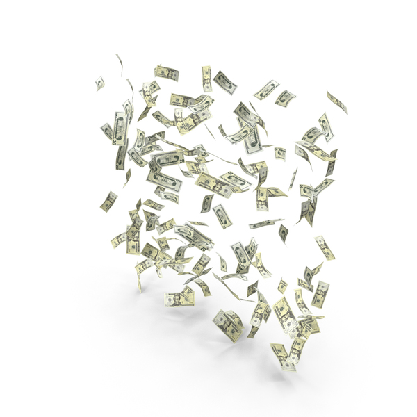 Twenty Bill: 20 US Dollar Notes Falling Money PNG & PSD Images