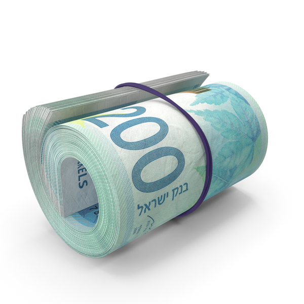 Banknote: 200 Israeli Shekel Roll PNG & PSD Images Banknote: 200 Israeli Shekel Roll PNG & PSD Images