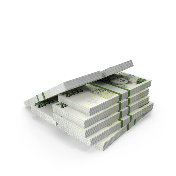 2000 Czech Korun Money Notes Lots Currency Arranged PNG & PSD Images