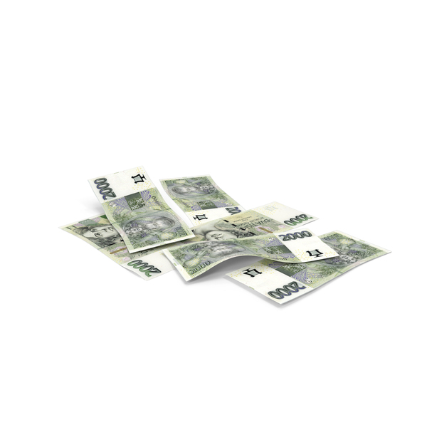 Currency: 2000 Czech Korun Money Six Notes Ground PNG & PSD Images Currency: 2000 Czech Korun Money Six Notes Ground PNG & PSD Images