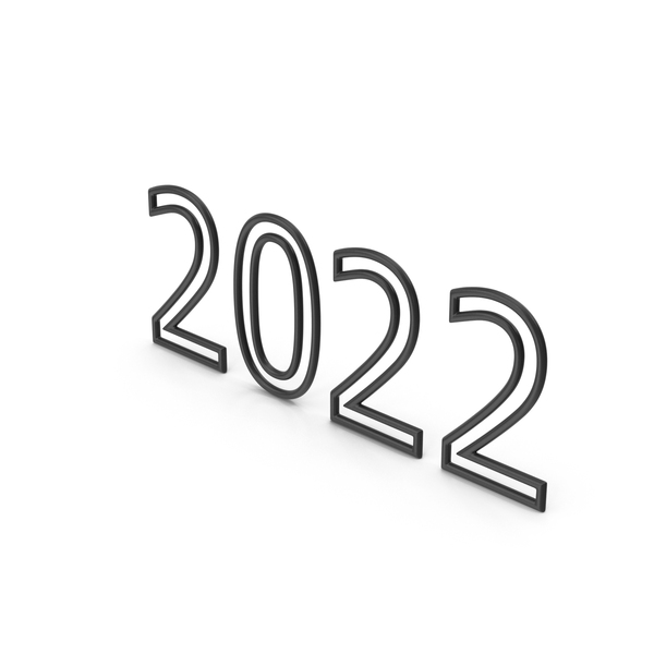 Number: 2022 Black PNG & PSD Images