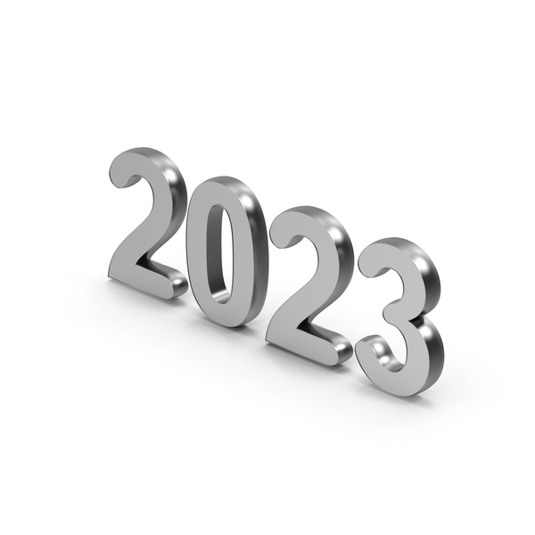New Year's Letters: 2023 Number Metal PNG & PSD Images New Year's Letters: 2023 Number Metal PNG & PSD Images