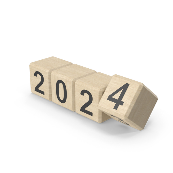 2023 To 2024 Wooden Cubes PNG Images & PSDs for Download | PixelSquid ...