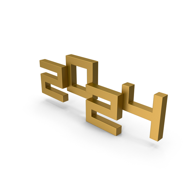 Number: 2024 Gold PNG & PSD Images Number: 2024 Gold PNG & PSD Images