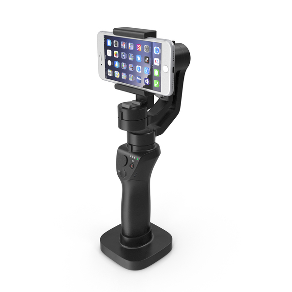 Film And Camera: 3 Axis Gimbal Stabilizer with Mobile Generic PNG & PSD Images