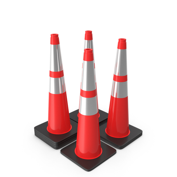 36 Inch Traffic Cone With Reflector, Black Base PNG Images & PSDs for ...