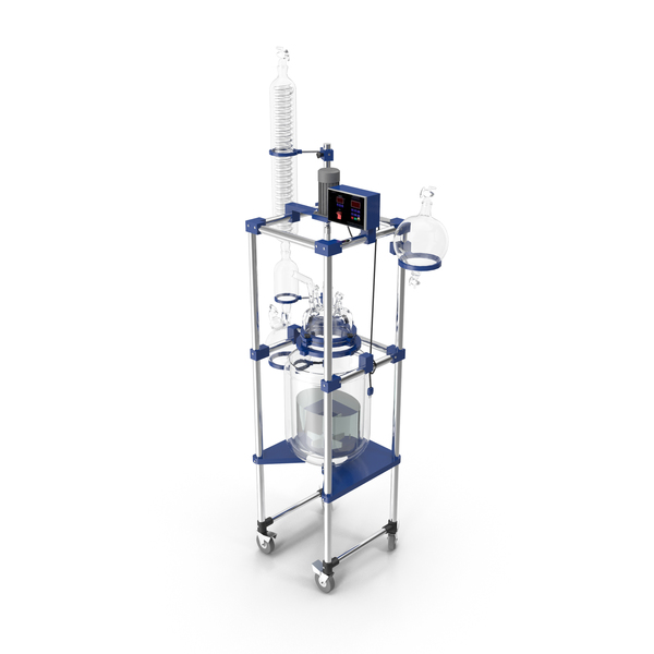 Lab Equipment: 3D Chemical Glass Reactor PNG & PSD Images
